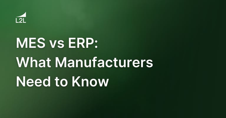 MES vs ERP: What Manufacturers Need to Know