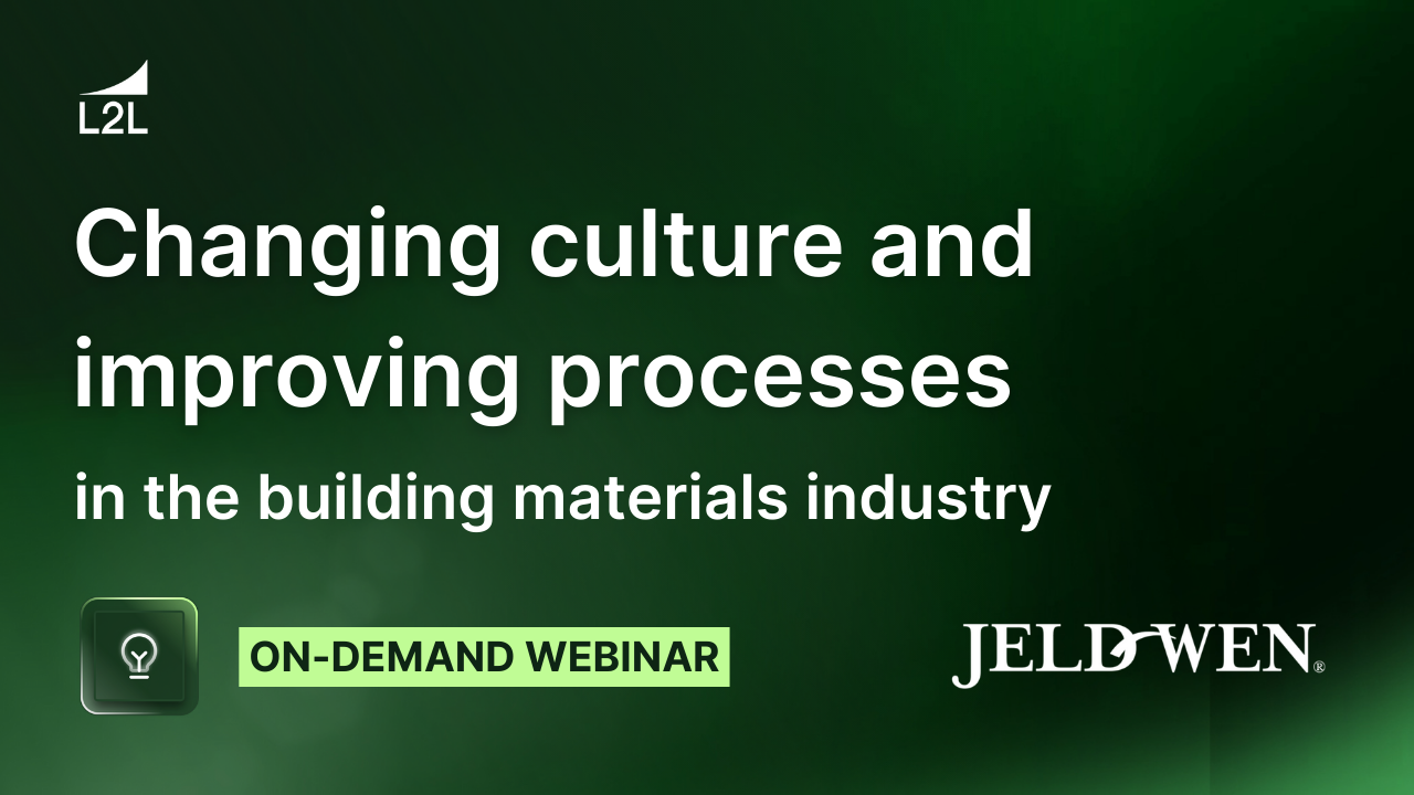 Changing Culture and Improving Processes in the Building Materials Industry