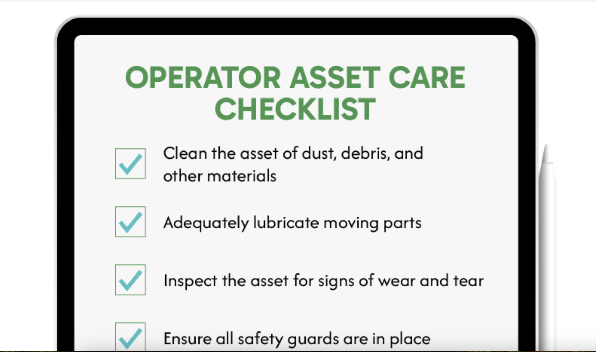 Improving Maintenance and Reliability with Operator Asset Care (OAC)