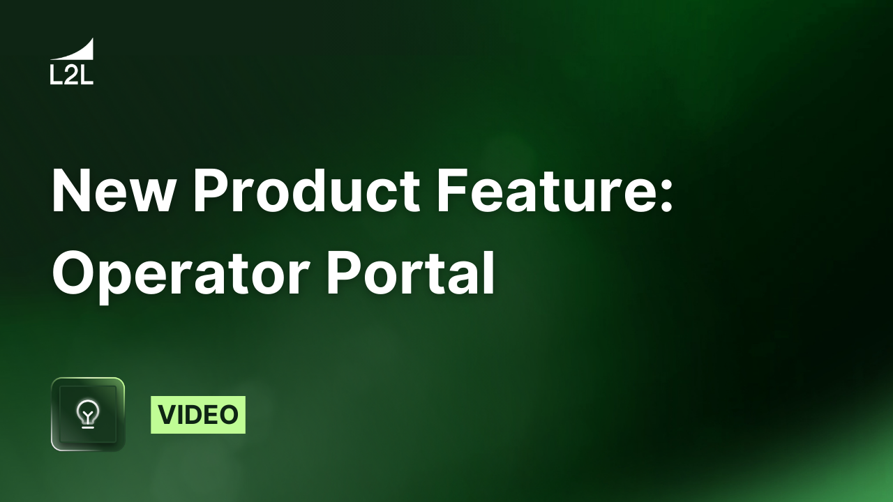 New Product Feature: Operator Portal